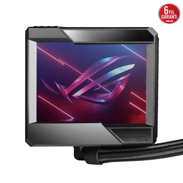 ASUS ROG RYUJIN III 360 ARGB EXTREME SIVI SOGUTUCU ASETEK EMMA GEN8 V2 POMPA, YÜKSEK HAVA AKISI VE STATIK BASINÇ IÇIN MANYETIK ARGB FANLAR 3.5" LCD DONANIM TAKIBI VE ÖZEL GIFLER