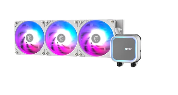 MSI MAG CORELIQUID A13 360 WHITE 360 mm ARGB Sivi Islemci Sogutucusu
