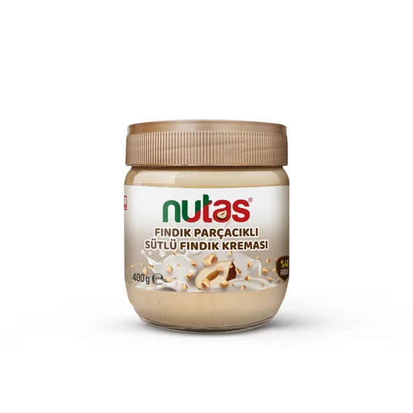 Nutas Fındık Parçacıklı Sütlü Fındık Kreması 400g