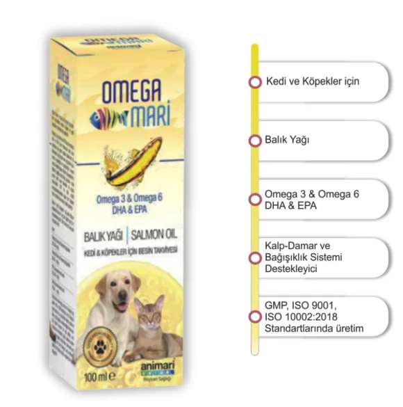 animari Omega Mari 100 ml Omega 3 & Omega 6 & DHA & EPA Balık Yağı