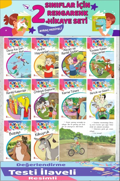 2.Sınıf Okumayı Sevdiren 10 lu Hikaye Seti 9 (32 sayfa) ürün görseli 1