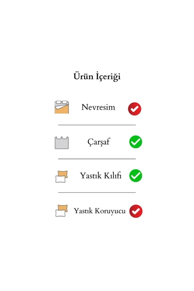 Shopyteks Kare Desen Tek Kişilik 100x200 Lastikli Çarşaf - 1 Adet Kare Desen Yastık Kılıfı - Resim 4