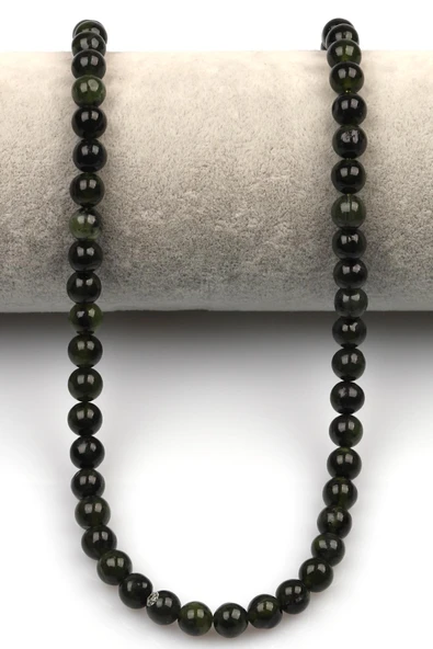 Kanada Yeşim (A Kalite) Doğal Taş Dizi 6 mm Küre Kesim - Resim 2