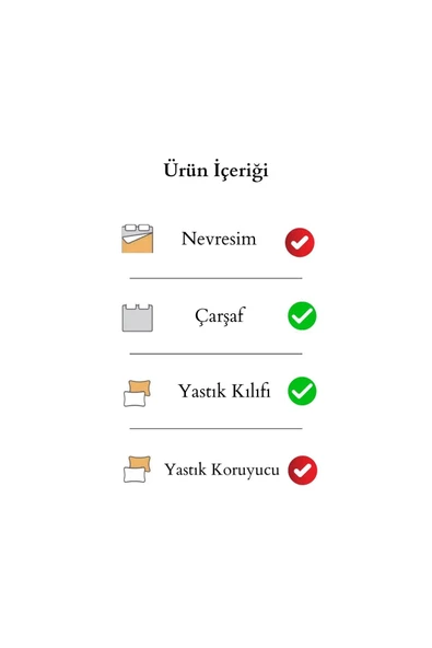 Shopyteks Kare Desen Çift Kişilik Lastikli Çarşaf Seti Battal Boy 180x200 - Resim 4