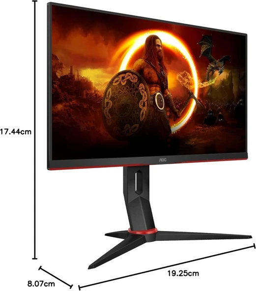 AOC 24G2SPU/BK 23.8" 1 ms Full HD Pivot IPS Oyuncu Monitörü Outlet - 8