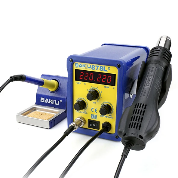 Baku BK-878L2 Digital Isı Ayarlı-Üflemeli Havya - 2