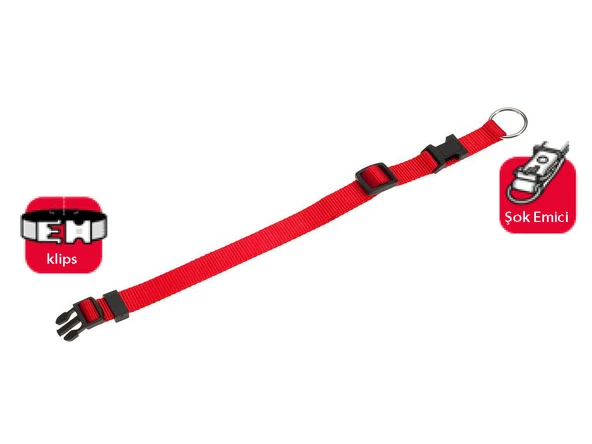 Karlıe Boyun Tasma 30-45cm Kırmızı ürün görseli