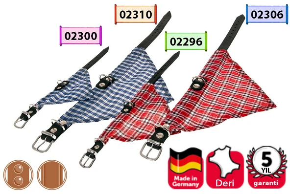 Karlıe Deri Bandanalı Boyun Tasma 47cm Kırmızı ürün görseli