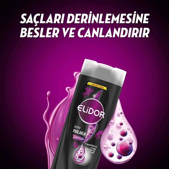 Elidor Esmer Parlak Şampuan 400 Ml - 2