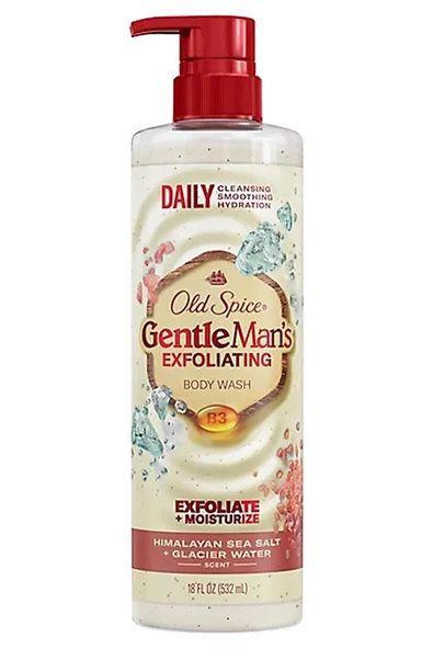 Old Spice Gentle Man's Exfoliating Himalayan Sea Salt + Glacier Water Duş Jeli 532ML
