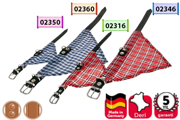 Karlıe Deri Bandanalı Boyun Tasma 57cm Kırmızı ürün görseli