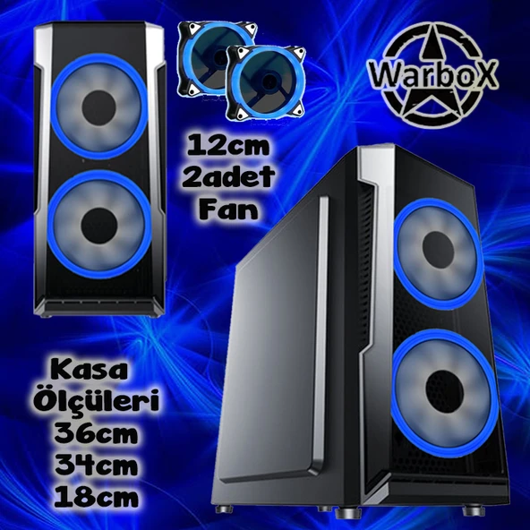 WarboX Gorilla Xeon X5650 48gbRam 256gbSsd 250gb Hdd R7 240-4gb E.kartı 22"Monitör Gaming Bilgisayar - 3
