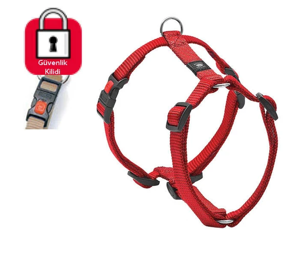 Karlıe Kilitli Göğüs Tasma 35-50cm Kırmızı ürün görseli
