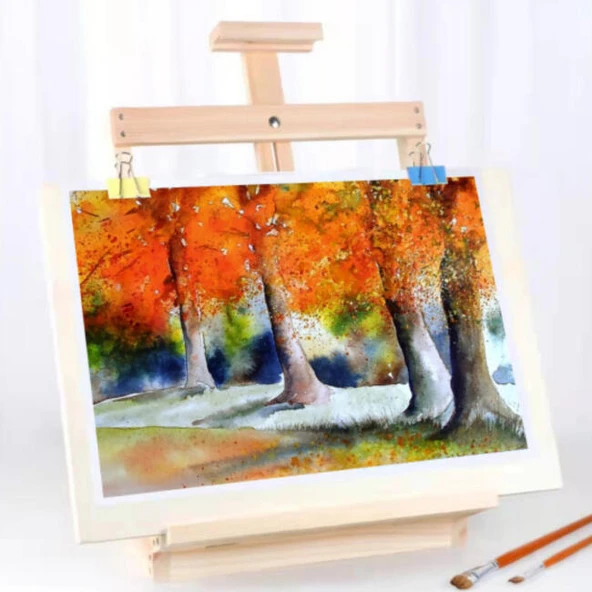 Art Tuval Masaüstü Sulu Boya Şövalesi HJ-96 - 2