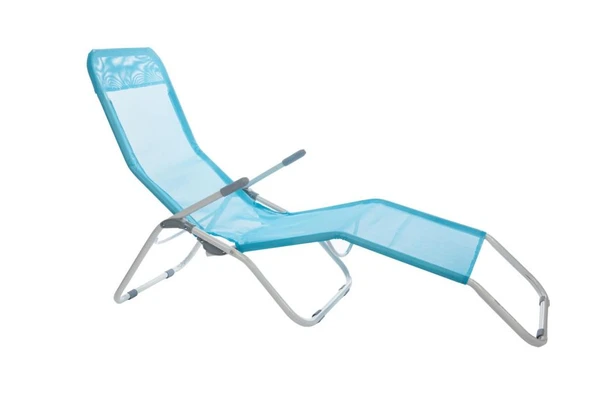 Andoutdoor Tumbona Katlanır Şezlong-Mavi