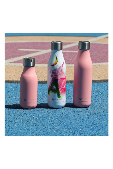 Les Artistes Paris Isı Yalıtımlı Çelik Termos 500ml Pembe  Pembe 500 ML