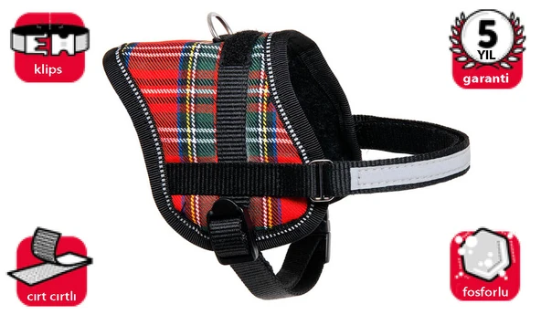 Karlıe Reflektörlü Göğ.tas.xs 31-40cm Kırm.beyaz ürün görseli