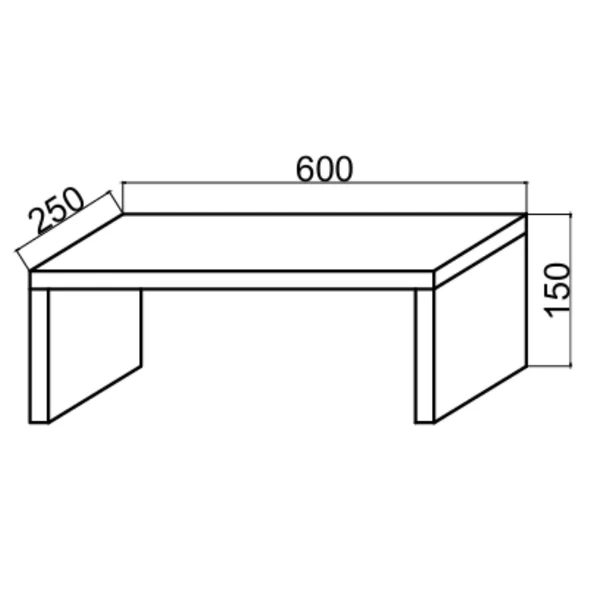 Erc Monifleks Tekli Ergonomik Monitör Altlığı, Monitör Yükseltici Safir Meşe - Resim 4