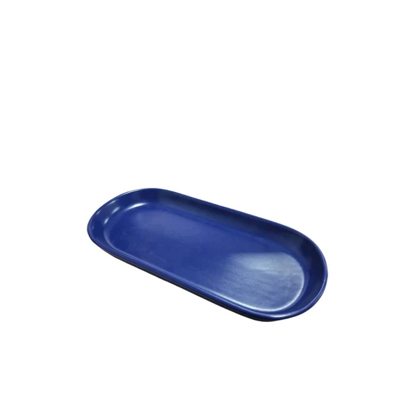 Keramika Kayık Noyan 26 Cm Mat Kobalt