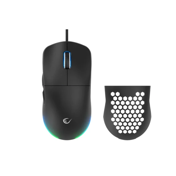 RAMPAGE BLINK Siyah 7 Makro Tuşlu RGB 12800 DPI Gaming Oyuncu Mouse