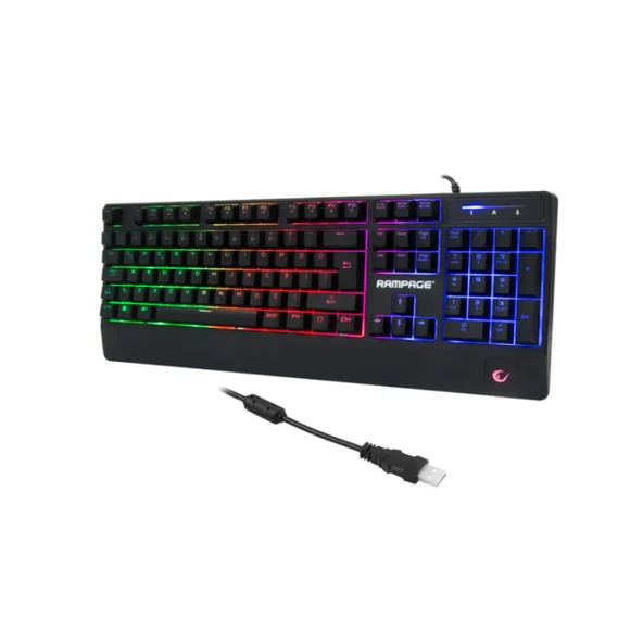 Rampage KB-R34 WINNER Semi Mekanik Q Rainbow Işıklı Gaming Oyuncu Klavyesi - 4