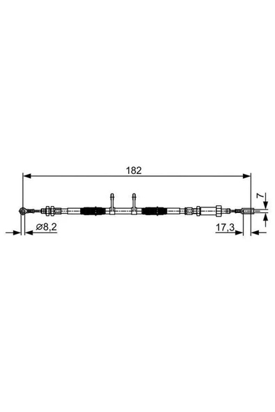 Bosch EL FREN TELİ FIAT DUCATO 06 PEUGEOT BOXER 06 CITROEN JUMPER 06 1908 MM 612138