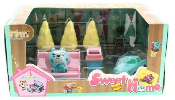 Kedi Şehri Park Figürleri Seti - 3