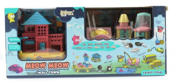 Kedi Şehri Ev ve Yatak Odası Oyun Seti - 2