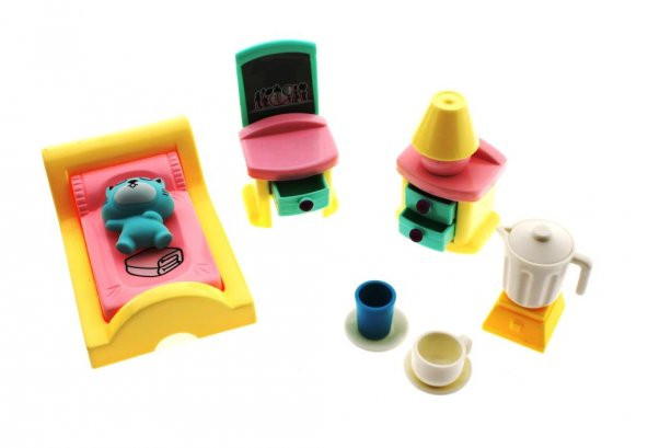 Kedi Şehri Ev ve Yatak Odası Oyun Seti - 4