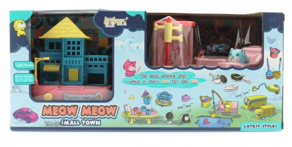 Kedi Şehri Ev ve Banyo Oyun Seti - 2