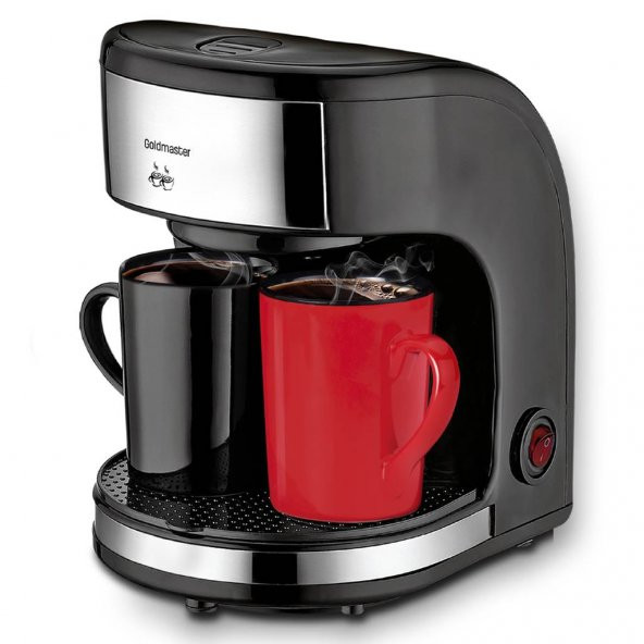 Goldmaster Luxury (In-6325K) Filtre Kahve Makinesi Siyah - Kırmızı