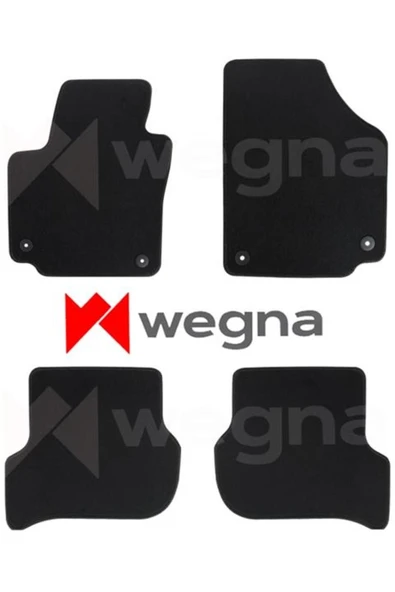 WEGNA Halı Paspas Siyah Seat Leon 2006-2012