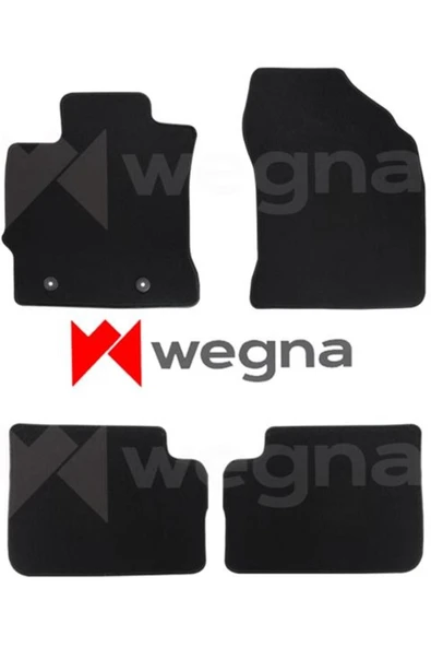 WEGNA Halı Paspas Siyah Toyota Aurıs 2013
