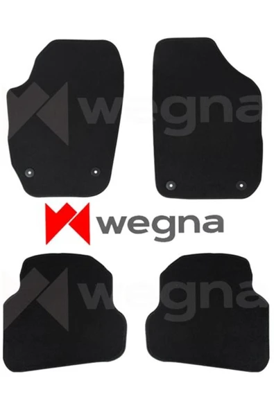 WEGNA Halı Paspas Siyah Skoda Fabıa 1 1999-2007