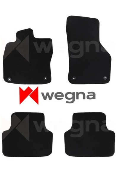 WEGNA Halı Paspas Siyah Skoda Octavıa 3 2013-2020