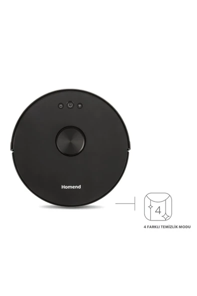 Alex Laser 1282h Moplu Ve Haritalamalı Akıllı Robot Süpürge Siyah - 3