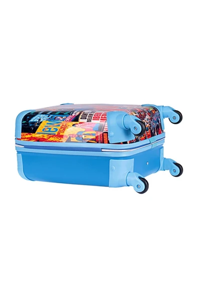Nishev.com Evini Sev Spiderman Speedy Man Erkek Çocuk Valizi – Mavi - 4