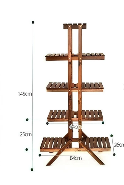 EHFM TİÇARET Ahşap Çiçeklik Saksılık Standı