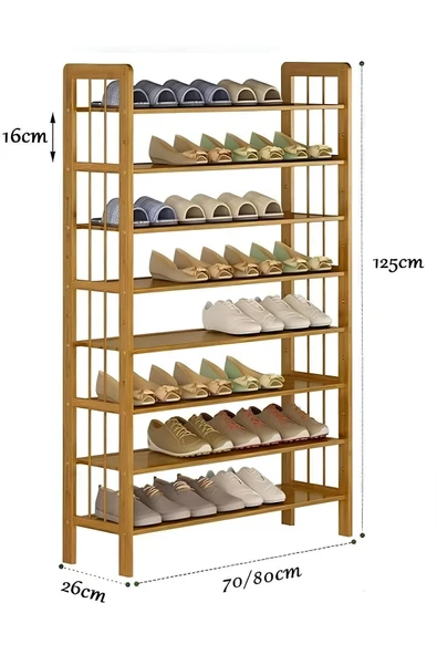 EHFM TİÇARET Ahşap Ayakkabılık Raf