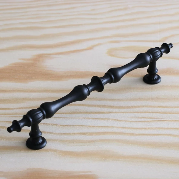 Mobilya Kulp Mutfak Dolabı Çekmece Dolap Kulpları Kapak Kulpu Kulbu Siyah 128 mm Metal - 2
