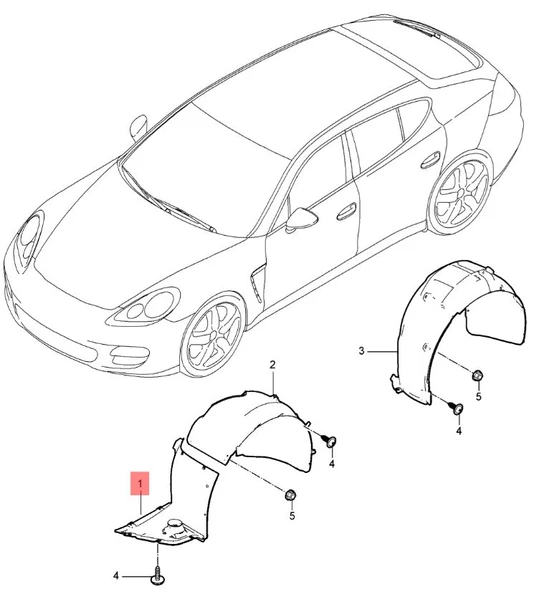 PORSCHE PANAMERA UYUMLU ÖN DAVLUMBAZ SOL 10-13 97050412320 - 3