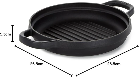 BergHOFF 3950467 Leo Graphite Döküm Demir Tava 26cm - 2