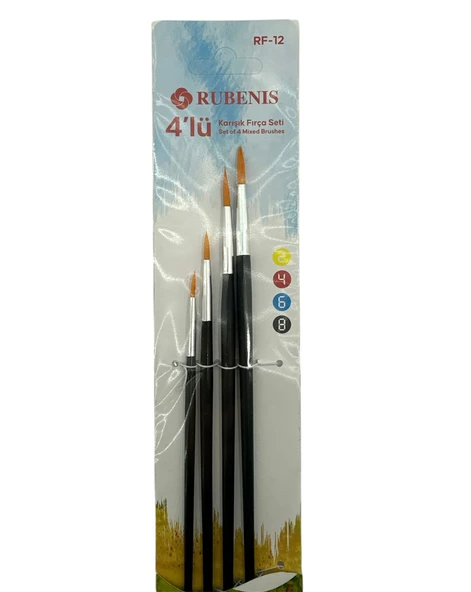 Rubenis Karışık Fırça Seti 4'Lü RF12 - 2