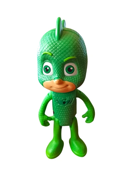 Pijamaskeliler Gekko 15cm. Işıklı Sesli Figür Pjmasks Gekko