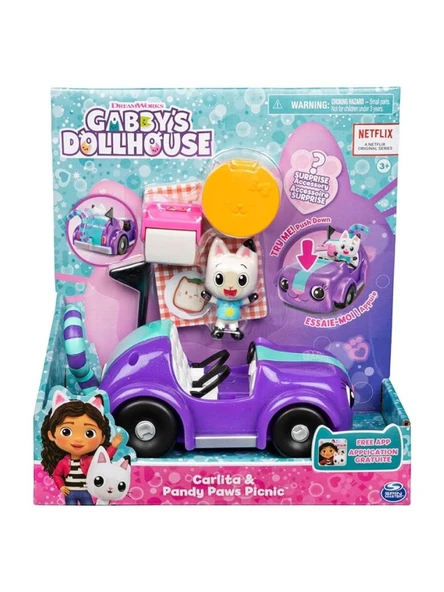 Spin Master Gabby's Dollhouse Carlita Ve Pandy Paws Piknik Spm-6062145 - 4