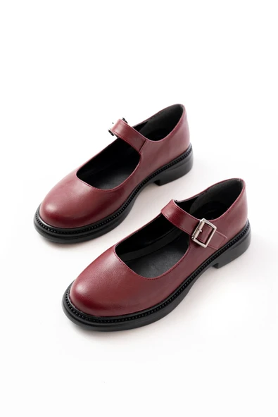YSN-4444 Bordo Günlük Bayan Ayakkabı - 4