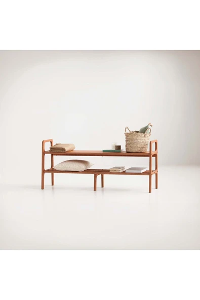 Woodesk  Via, Ahşap, Ayakkabılık Ve Raf Sistemi, 120x65, Tik Renk, Cpt4735-120