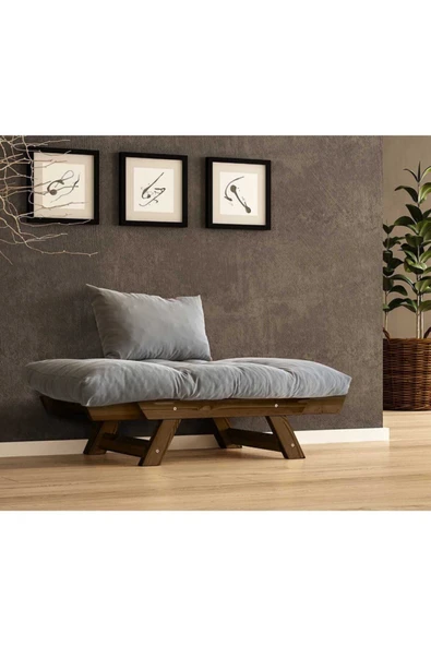 Woodesk  Adalar Masif Ceviz-gri Renk Berjer - 3