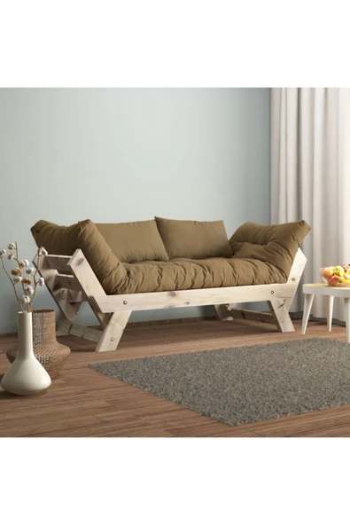 Woodesk  Adalar Modern Natural-camel Renk Ahşap Kanepe