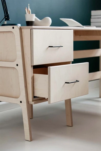Woodesk  Origo Ahşap Çalışma Masası 177X65 Natural Renk CPT4643-100 - 2